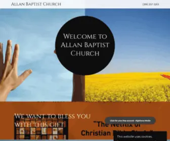 Allanbaptist.ca(We are a small Christian church which) Screenshot