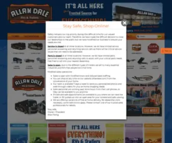 Allandale.com(Allan Dale Trailers & RVs) Screenshot