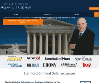 Allanffriedmanlaw.com(Stamford Criminal Defense Lawyer) Screenshot