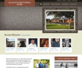 Allanfullerfuneralhome.com(ALLAN FULLER FUNERAL HOME) Screenshot