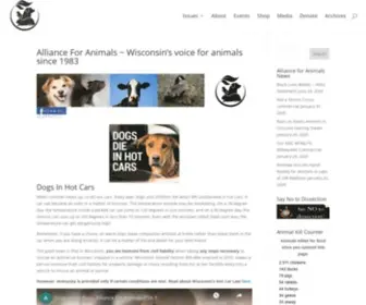 Allanimals.org(Alliance For Animals) Screenshot