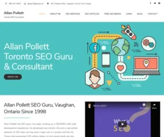 Allanpollett.com(Toronto SEO Guru & Toronto Web Marketing Services) Screenshot