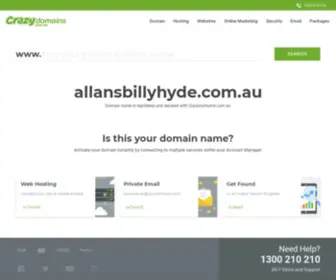 Allansbillyhyde.com.au(This domain name) Screenshot