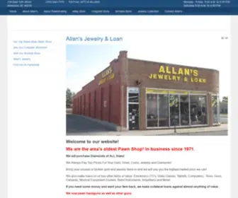 Allans.com(We are a large family owned pawnshop. In business since 1971. We sell) Screenshot