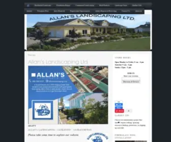 Allanslandscaping.com(Landscape Contractor) Screenshot