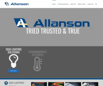 Allanson.com(Allanson Corporate) Screenshot