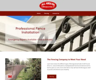 Allaroundfenceco.com(Vinyl Fencing) Screenshot