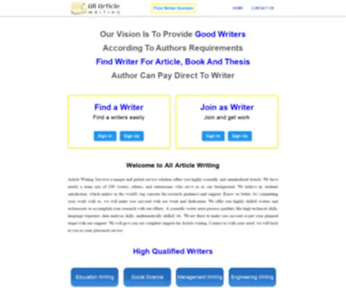 Allarticlewriting.com(Weser Books) Screenshot