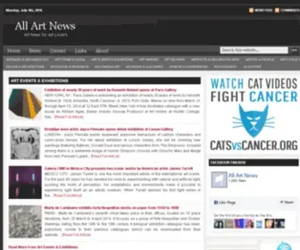 Allartnews.com(All Art News) Screenshot