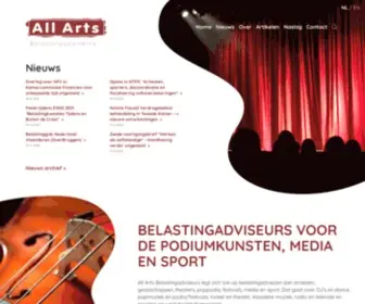 Allarts.nl(All Arts Belastingadviseurs Rotterdam) Screenshot