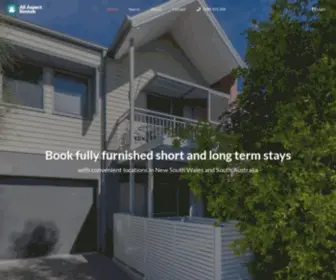 Allaspectrentals.com.au(Fully Furnished Accommodation Rentals in Western Sydney) Screenshot