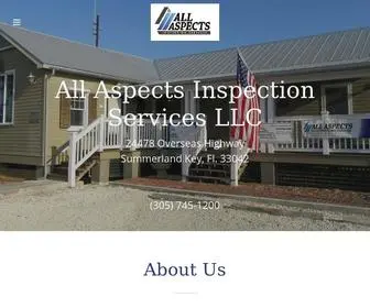 Allaspectsflkeys.com(All Aspects Inspection Services LLC) Screenshot