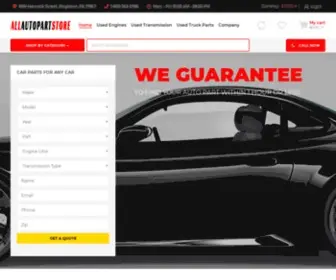 Allautopartstore.com(Used Car Engines Parts USA) Screenshot