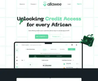 Allawee.com(Unlocking Credit Access) Screenshot