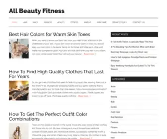 Allbeautyfitness.com(Just another WordPress site) Screenshot