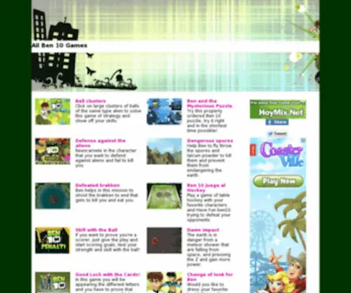 Allben10Games.net(All Ben 10 Games) Screenshot