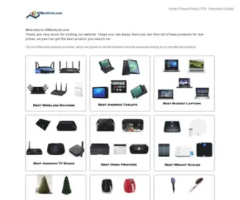Allbestlist.com(List of Top Rated & Best Products Online) Screenshot
