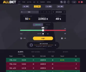 Allbet.io Screenshot