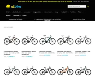 Allbike.dk(Forside) Screenshot