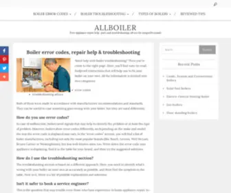 Allboiler.net(Reliable boiler troubleshooting advice. Whatever issues your boiler) Screenshot