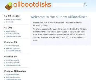 Allbootdisks.com(Providing Free Boot Disk Downloads) Screenshot