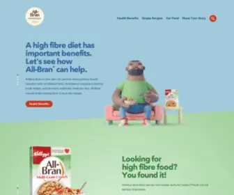 Allbran.ca(High Fibre Cereals) Screenshot