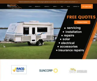 Allbrandcs.com.au(Caravan Repairs and Services in Brisbane) Screenshot