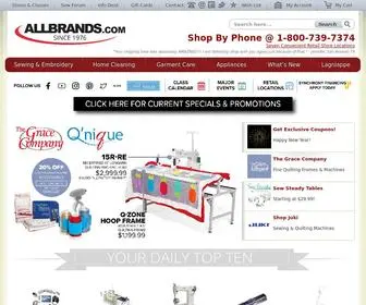 Allbrands.com(Sewing machines) Screenshot