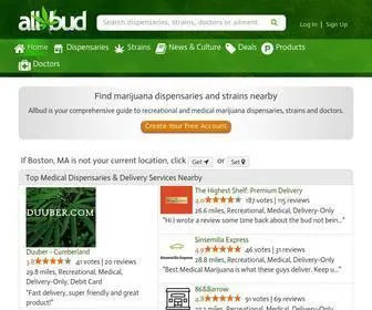 Allbud.com(Find Best Marijuana Dispensary & Store Boston Massachusetts) Screenshot