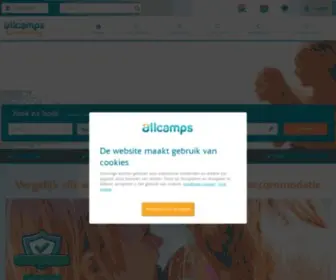 Allcamps.nl(Campingvakanties in stacaravans en luxe tenten in Europa) Screenshot