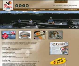 Allcanada.com(All-Canada Fishing Hunting Lodges Resorts Trips Vacations Destinations) Screenshot