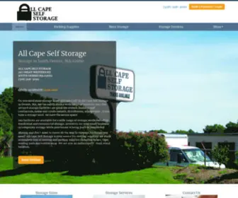 Allcapeselfstorage.com(All Cape Self Storage) Screenshot