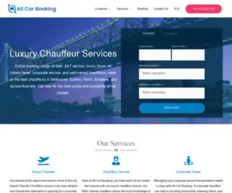 Allcarbooking.com(Experience #1 Chauffeur Service in Australia) Screenshot