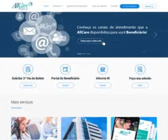 Allcare.com.br(Somos uma Administradora de Benefícios. Central de atendimento) Screenshot