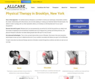 Allcarept.com(Physical Therapist in Brooklyn) Screenshot