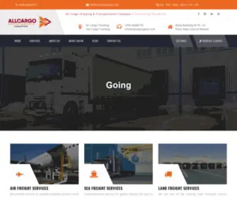 Allcargoqatar.com(AllCargo Shipping Qatar) Screenshot