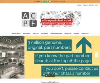 Allcarpartsfast.co.uk(Genuine) Screenshot