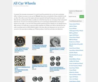 Allcarwheels.com(Wheels for All Cars) Screenshot