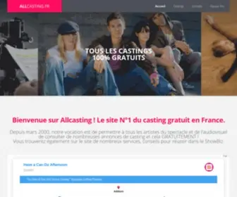 Allcasting.fr(N°1) Screenshot
