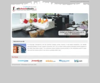 Allcheckdeals.com(India Property & India Real Estate) Screenshot