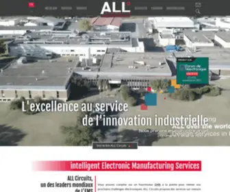 Allcircuits.com(Parmi les leaders mondiaux de l’Electronic Manufacturing Services (EMS)) Screenshot