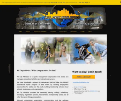 Allcityathletics.org(All City Athletics) Screenshot