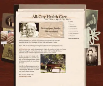 Allcityhealthcare.com(Elder Care by All) Screenshot