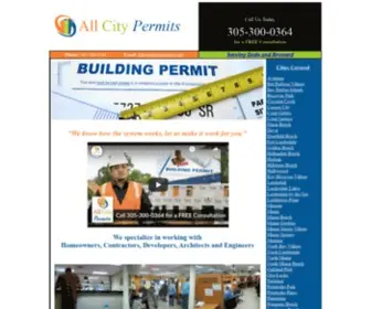 Allcitypermits.com(All City Permits) Screenshot