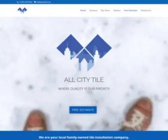 Allcitytile.com(All City Tile) Screenshot