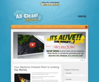 Allcleansoftwash.com(All-Clean SoftWash) Screenshot
