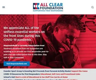 Allclearfoundation.org(National Foundation Supporting First Responders) Screenshot