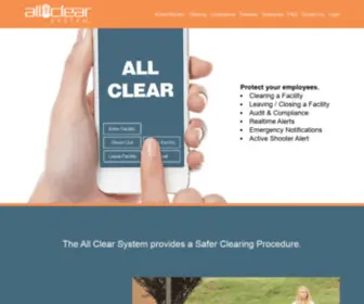 Allclearsystem.com(All Clear) Screenshot