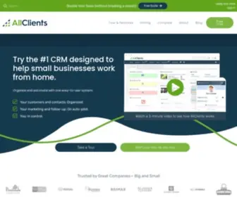 Allclients.com(Web-Based CRM Software & Online Contact Management) Screenshot