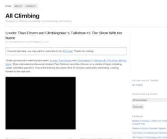 Allclimbing.com(All Climbing) Screenshot